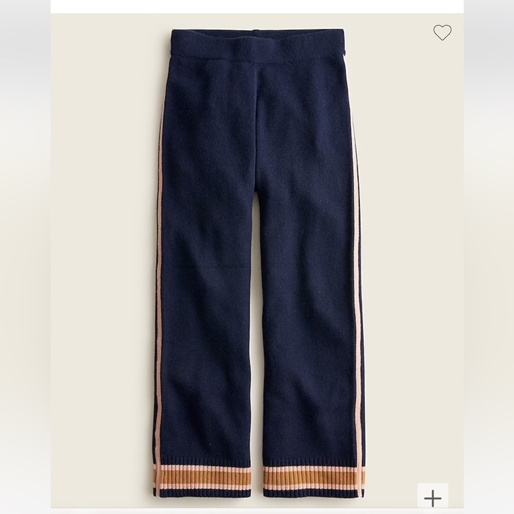 Jcrew Cashmere Cardigan zip-up jacket and track pants, Top M, Pants L(NWF) - Picture 2 of 10